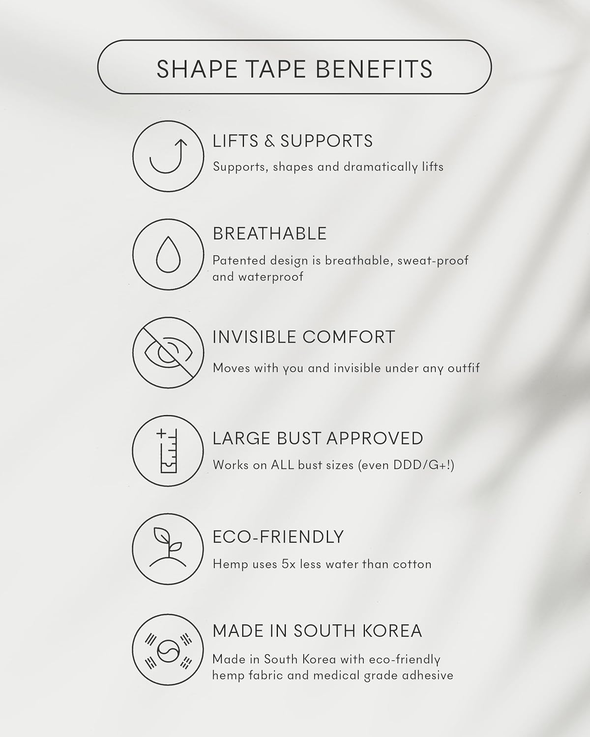 Women's Shape Tape Breast Tape 4" - Image 3