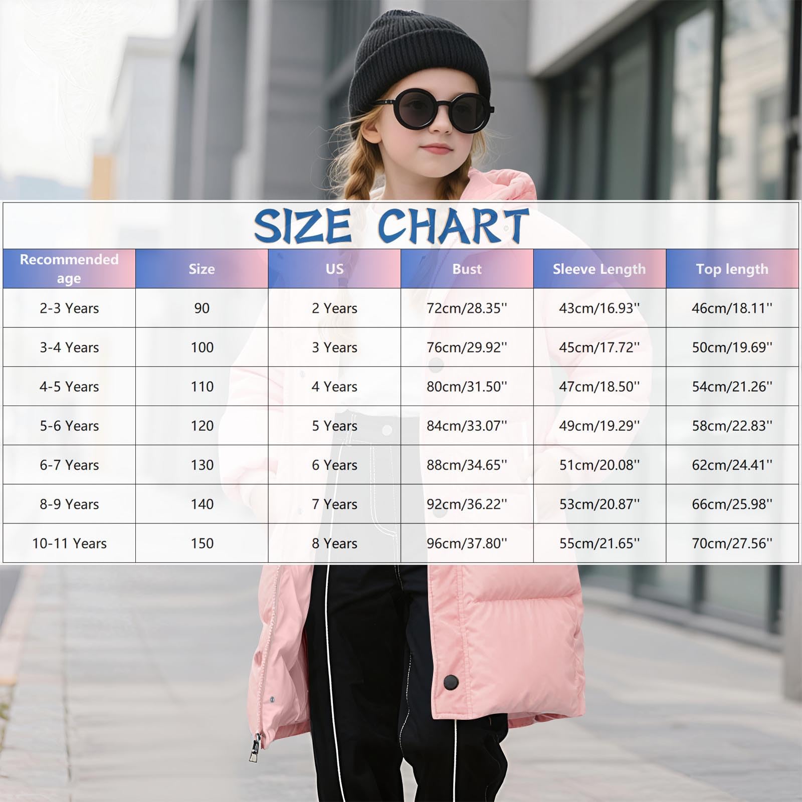 Abrigo de Invierno Acolchado para Niñas y Niños con Capucha Grueso Cálido Chaquetas Largo de Plumas Color Sólido Cortavientos Manga Larga Parka Resistente Al Viento Caliente Plumifero 2-11 Años