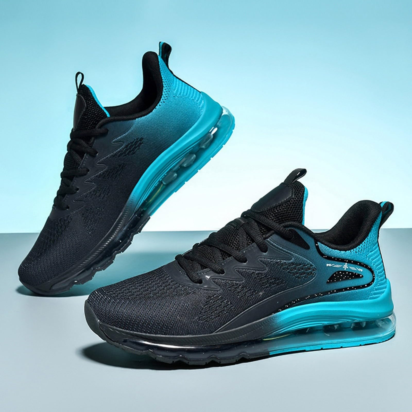 Generisch Zapatillas de baloncesto para hombre de malla Ombre, antideslizantes, suaves, con soporte para el arco del pie, transpirables, zapatillas de bádminton, zapatillas de correr amortiguadas