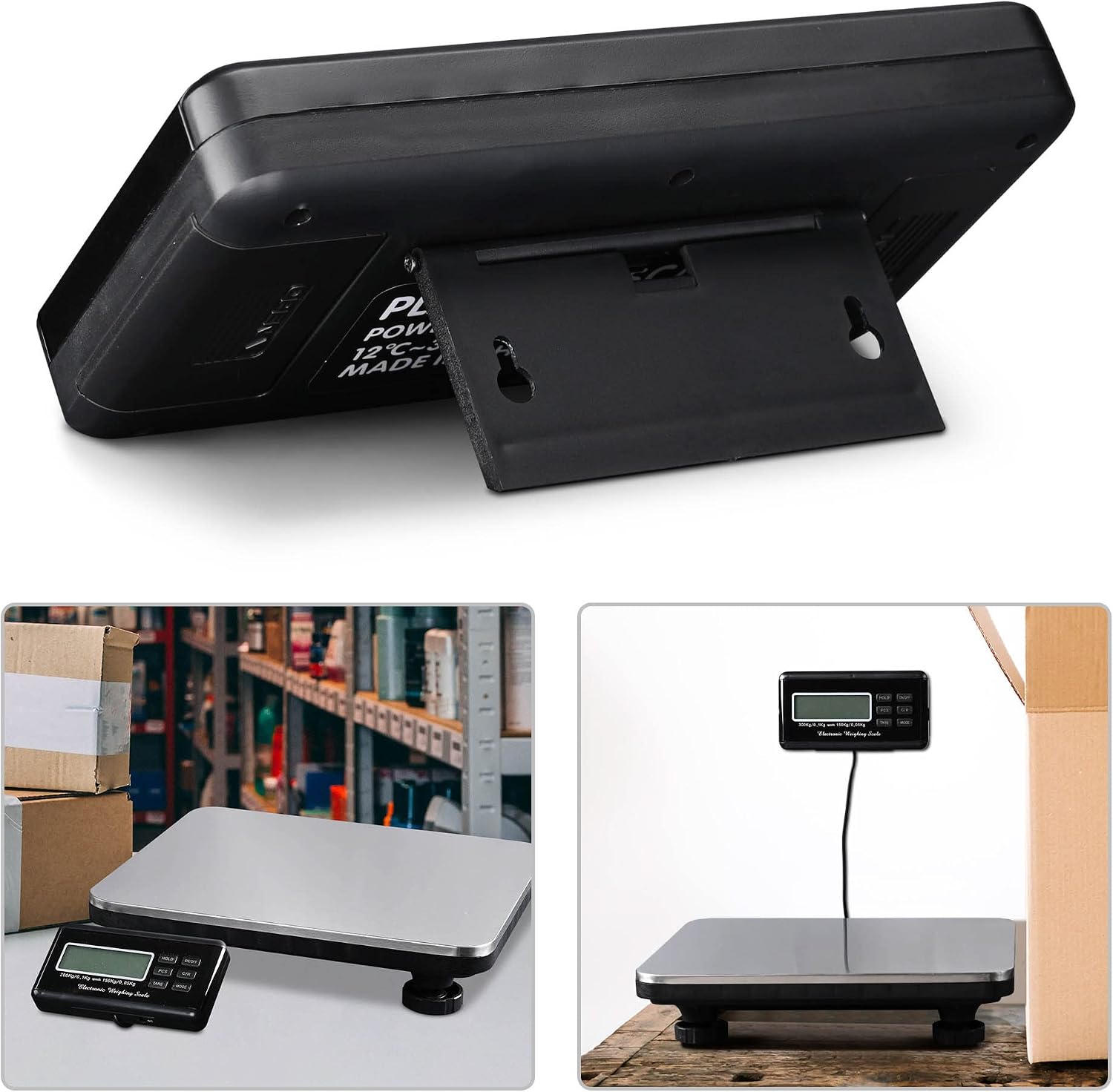 Yescom 660lbs LCD Digital Scale Postal Scale Platform 300kg Capacity Stainless Steel Platform Scale for Shipping Package