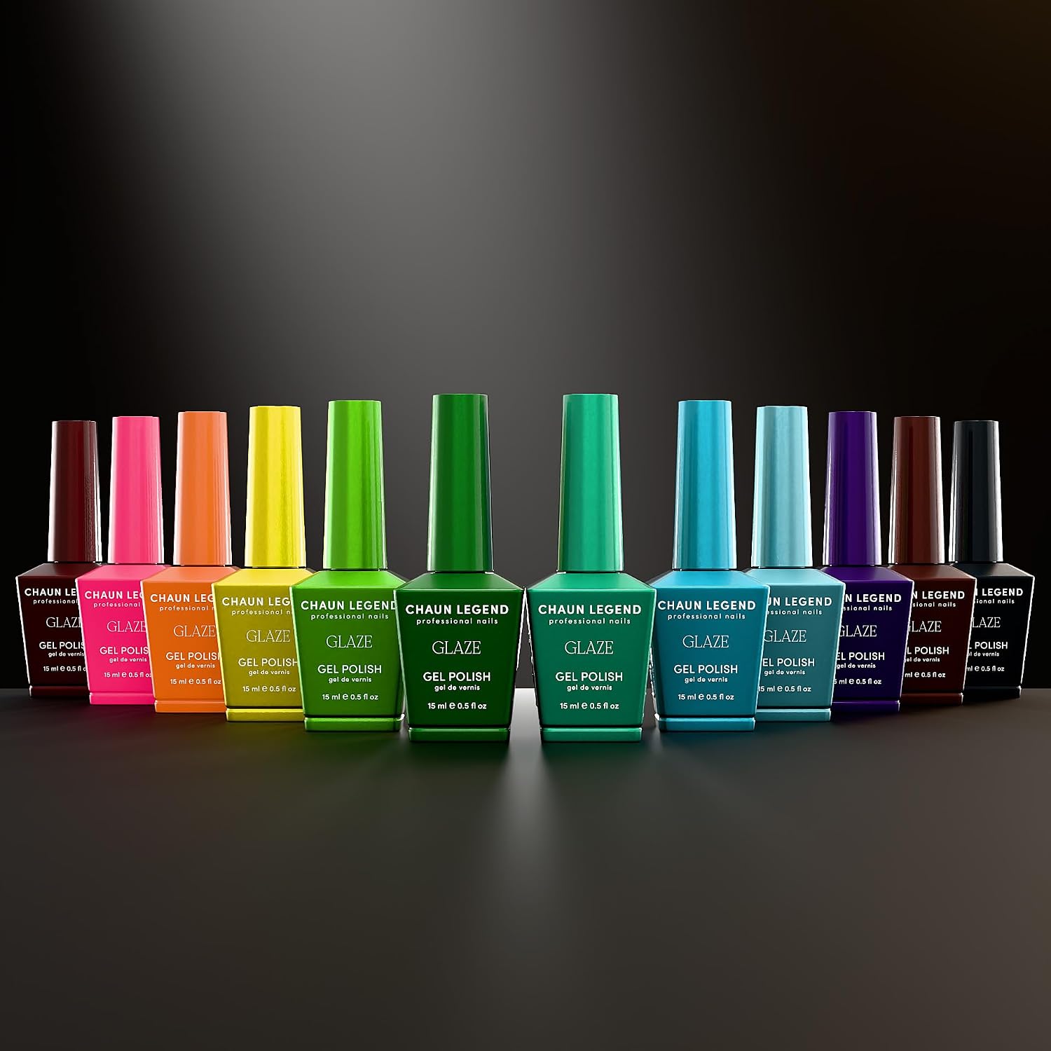 CHAUN LEGEND LGND Glaze Collection Gel Polish – Midori Sour | Semi-Translucent Jelly Finish Nail Gel | Professional Nail Tech Formula | 0.5 fl oz