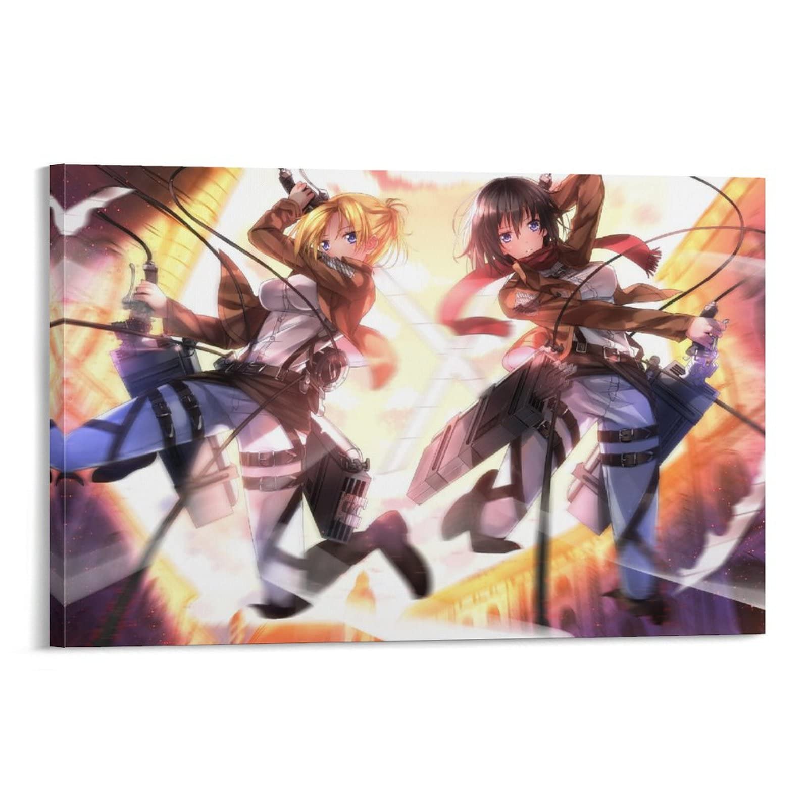 Amazon｜アニメーションアートポスター 進撃の巨人 ミカサ