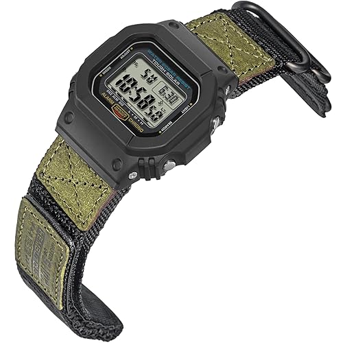 HEMSUT Quick Release 16mm Military Tactical Watch Band for Casio