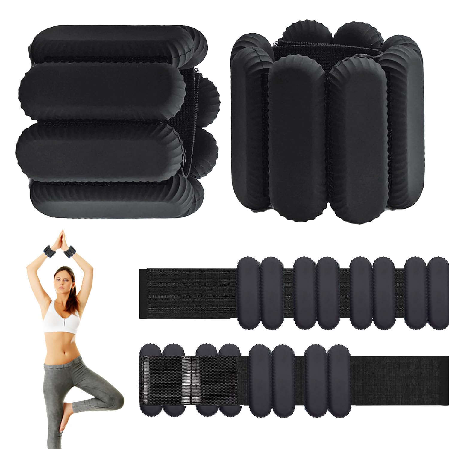 Poids Chevilles/poignets Yinhing Pour Femmes - 2lb (0,9kg) En Silicone Réglable