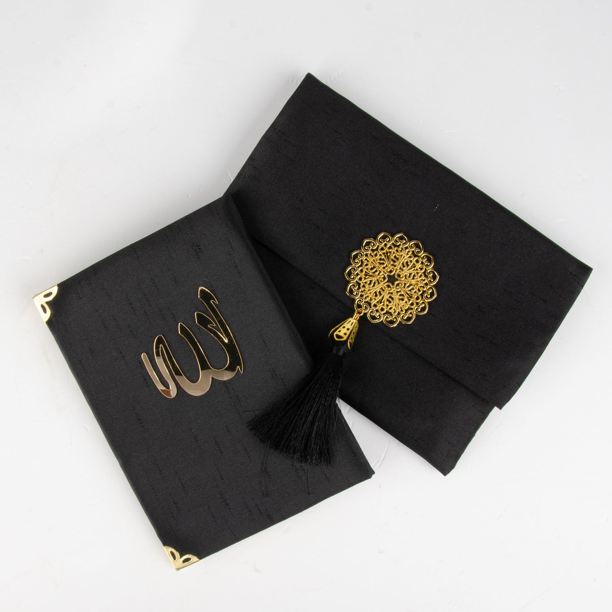 Juego de regalo de oración islámica para hombre, alfombrilla de oración de terciopelo, cuentas Tasbih, libro Yaseen - Elementos esenciales de oración musulmana - Regalo para Ramadán Eid