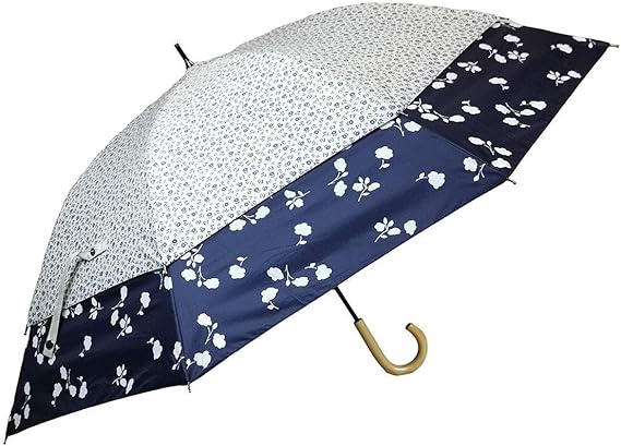 Amazon 世界初 トランスフォーム傘 裾が大きく広がる傘 風の抜ける傘 日傘 晴雨兼用 レディース リバティ花柄 オフ生地 裾ネイビー 親骨45cm 60cm 長傘 通販 Amazon 世界初 トランスフォーム傘 裾が大きく広がる傘 風の抜ける傘 日傘 晴雨兼用 レディース リバティ花柄 オフ生地 裾ネイビー 親骨45cm 60cm 長傘 通販