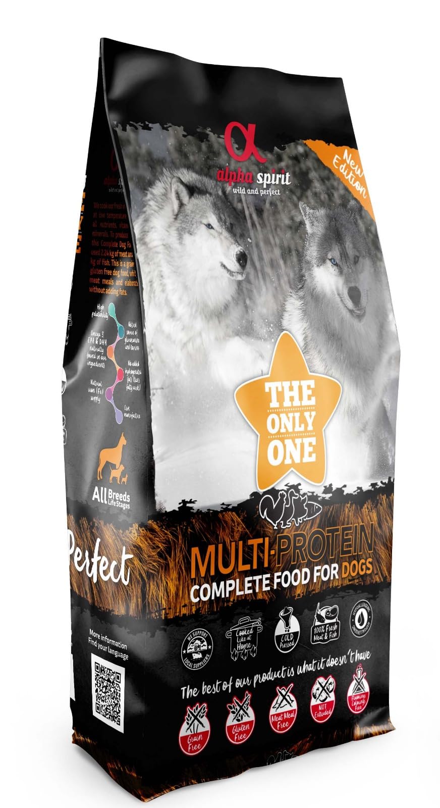 Alpha Spirit 4203512 Le Seul Aliment, Multiprotéines, 12 Kg