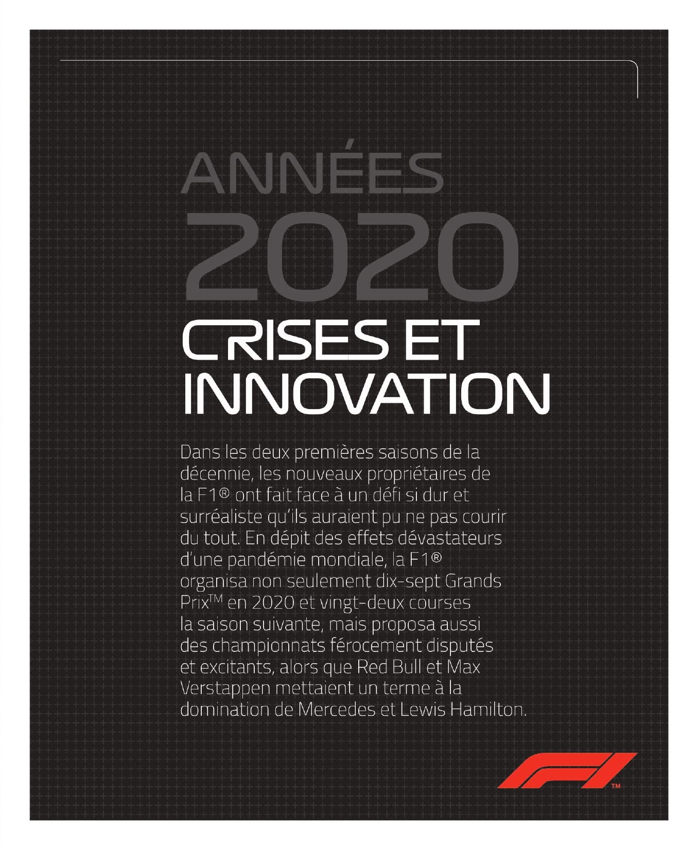 FORMULA 1 - L'HISTOIRE OFFICIELLE - Nouvelle édition augmentée