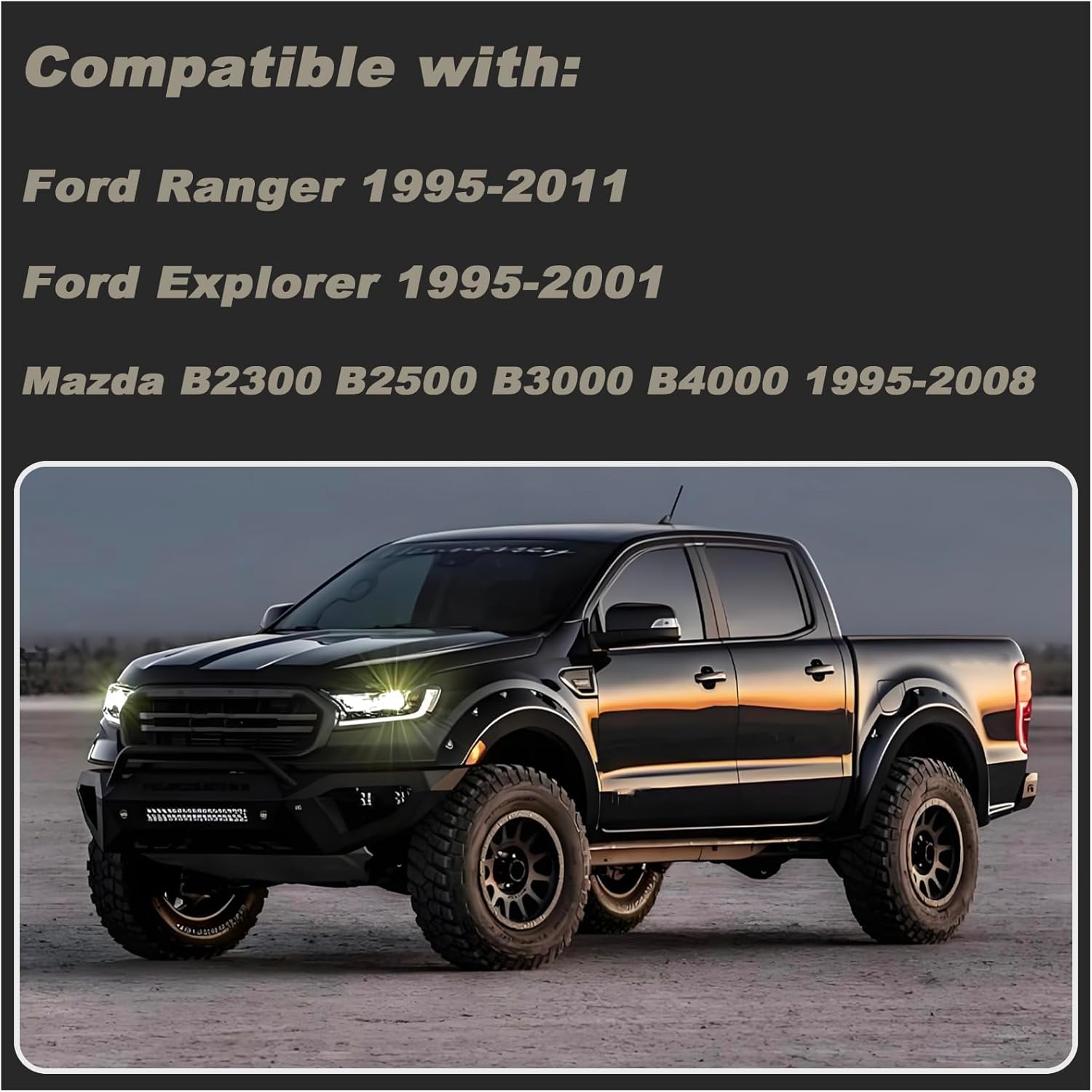 Dashboard Mat Cover UV Rays Protector Fit for 1995-2011 Ford Ranger/ 1995-2001 Explorer/ 1995-2010 Mazda B2300 B2500 B3000 B4000 and Mercury Mountaineer 1997-2001 Dash Mat Carpet Accessories