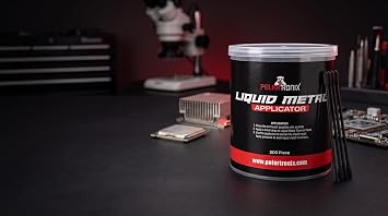 PolarTronix iquid Metal Applicator 200 Pieces - Easy Spreadability - for All Devices PS5, CPU, GPU, Series S, Series X
