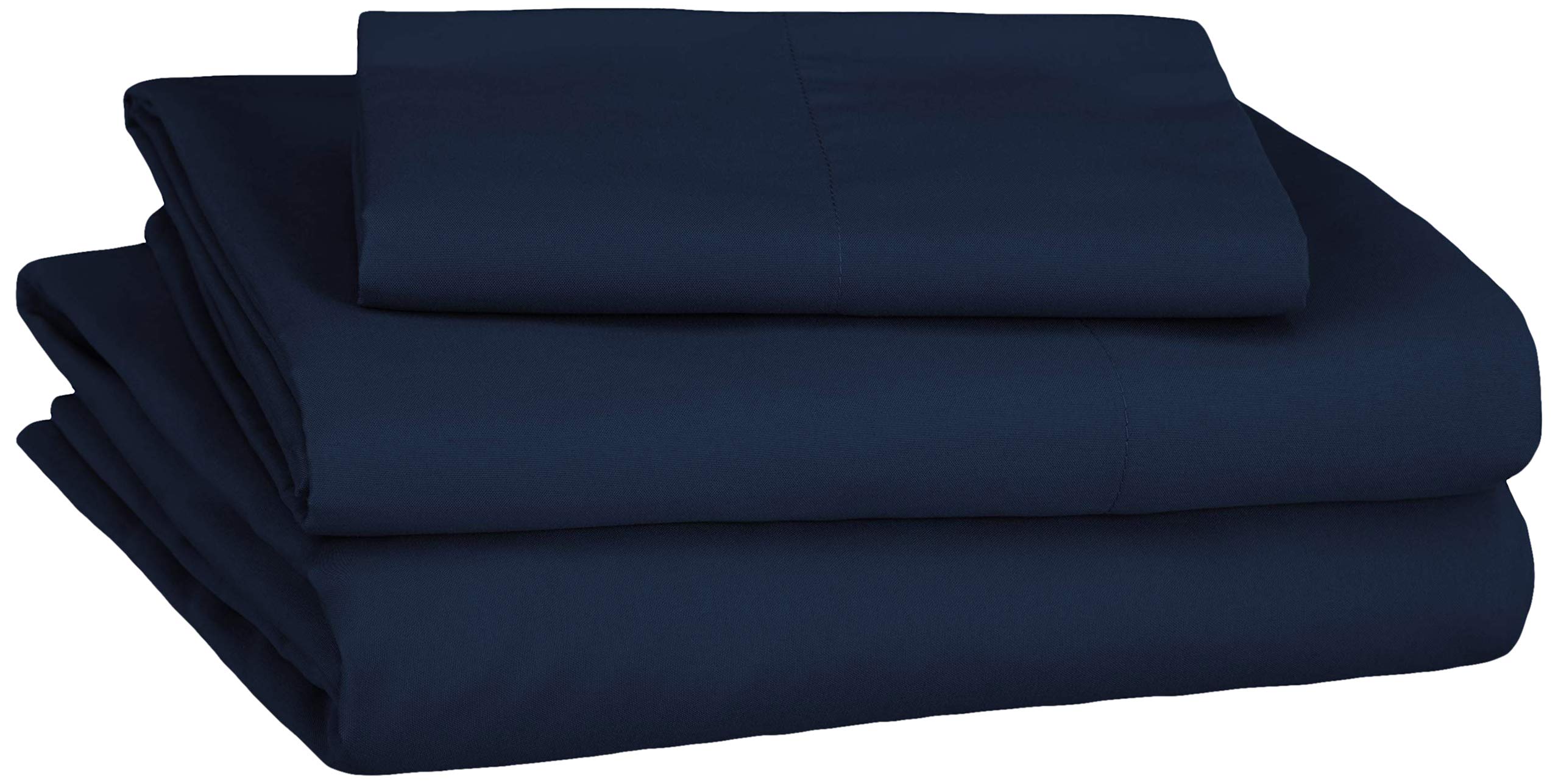 Amazon Basics Soft Microfiber Sheet Set with Elastic Pockets Twin
