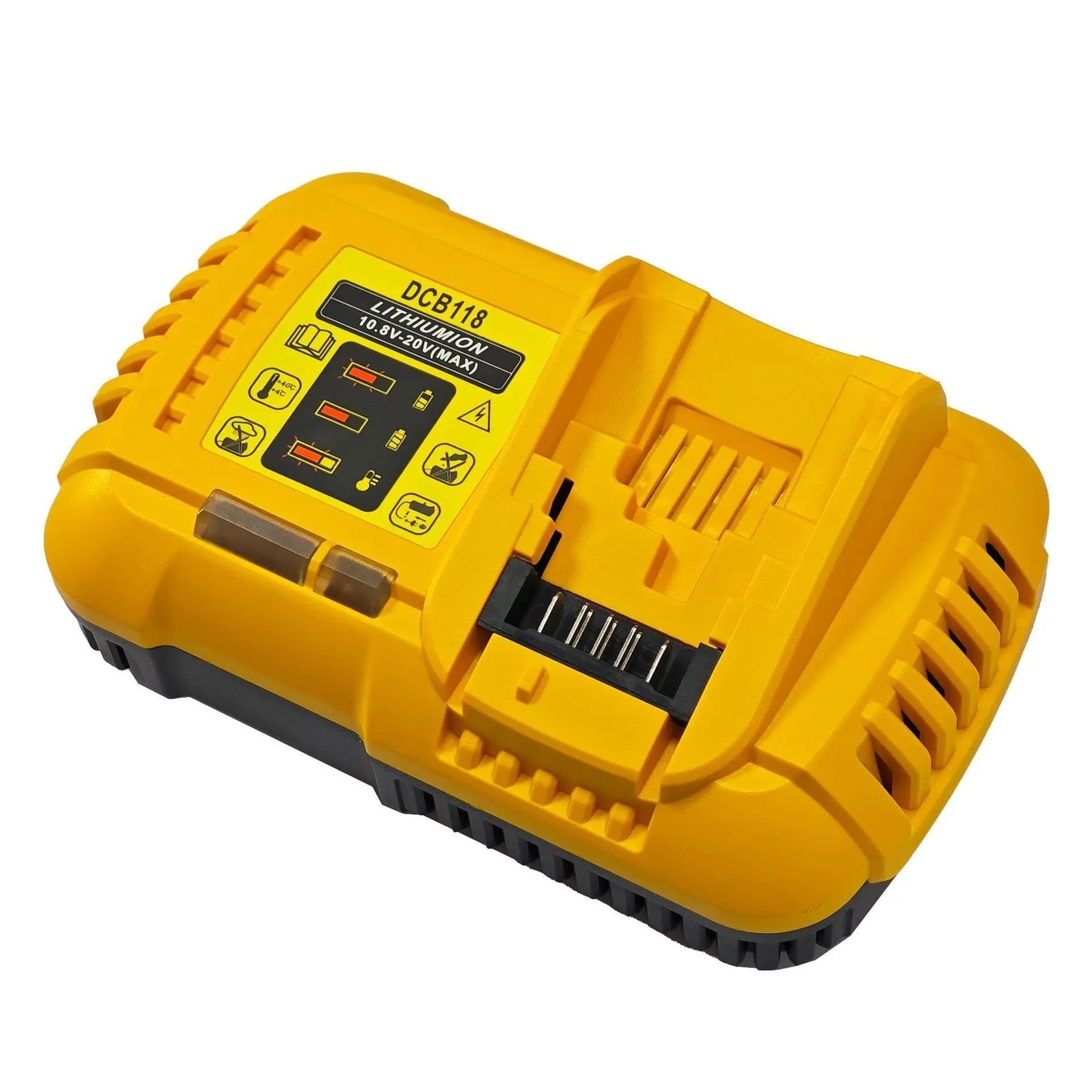Caricabatteria For Trapano Elettrico, Compatibile Con Dewalt, DCB118 20V 6A | Caricatore Rapido Batteria Al Litio Utensili Elettrici Caricatore Rapido Trapano Elettrico Con Ventola(PSE)