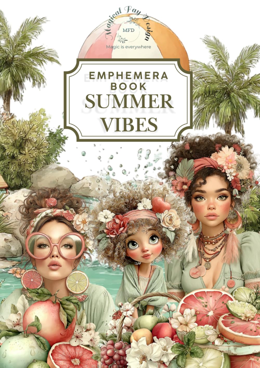 Summer Vibes: Emphemera Book / cut out Book
