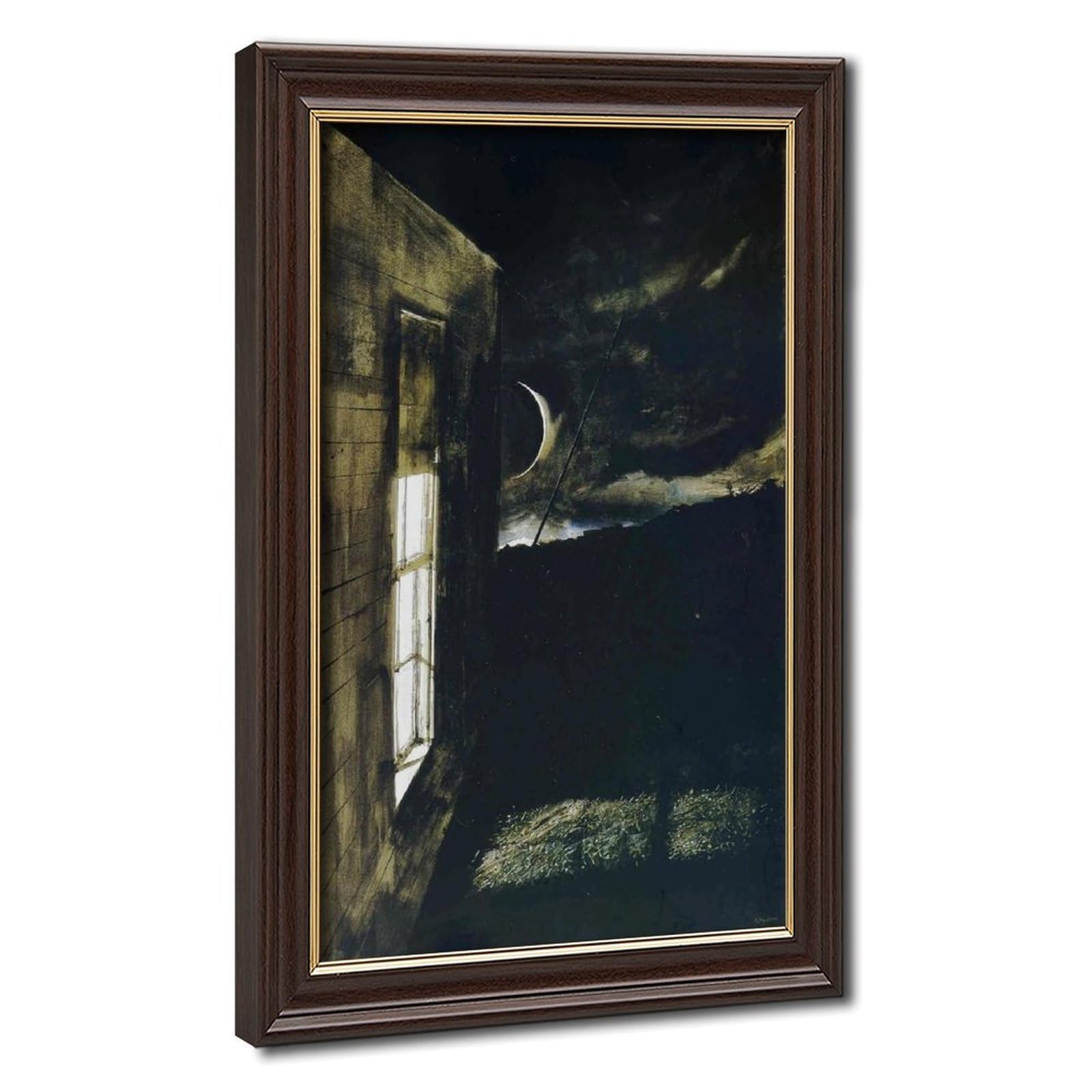 Impression sur toile de qualité musée du paysage de lune d'Andrew Wyeth - 8