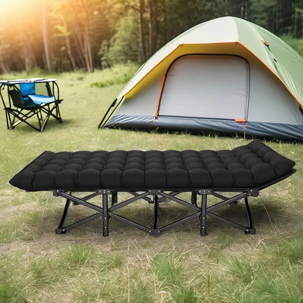 Feldbett Klappbar, Feldbett Klappbett Gästebett Klappbar Campingbett Klappbar Feldbett mit Matratze Gästebett Campingbett 190x68cm