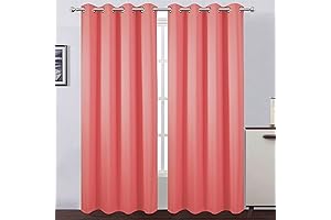 52x84 LEMOMO Coral Blackout Curtains