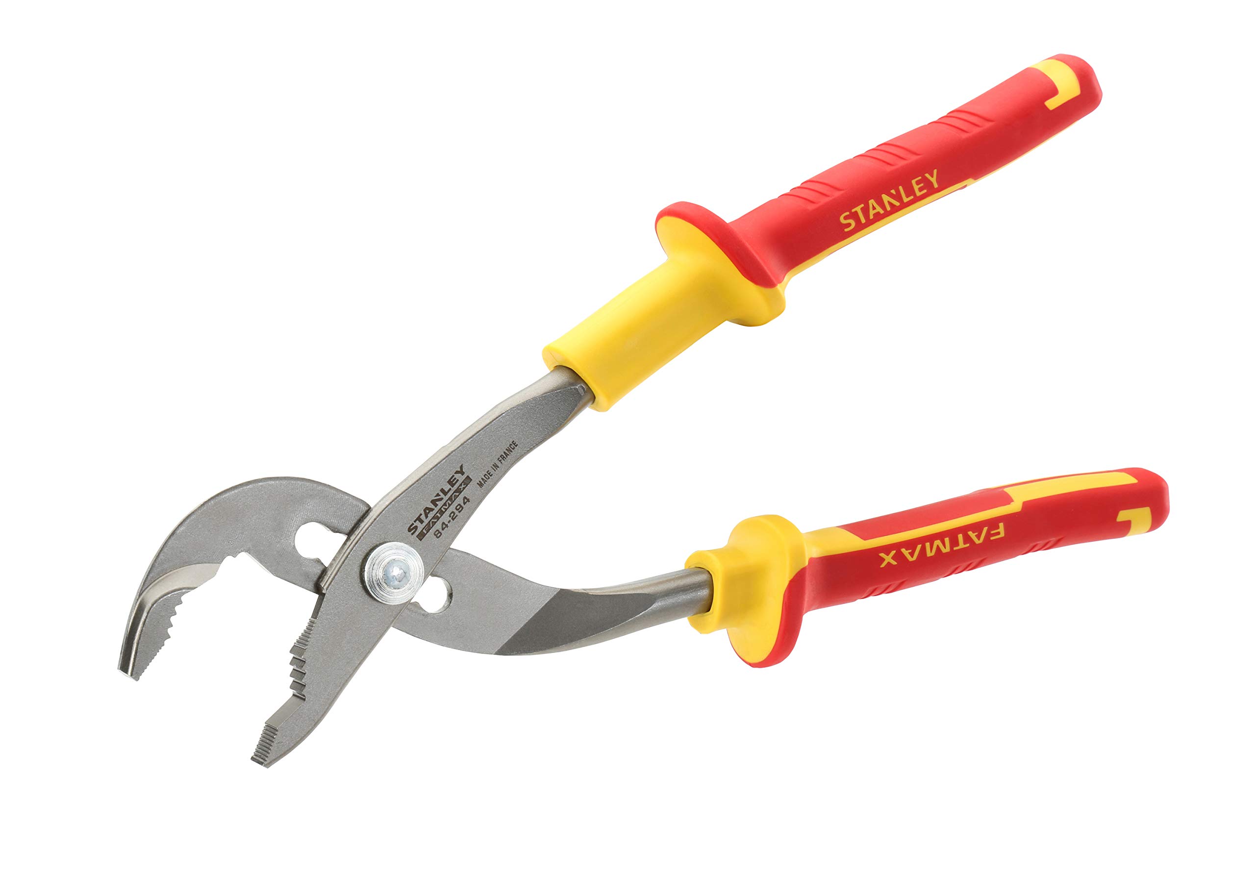 STANLEY 84-294 VDE Water Pump Pliers, 10''/ 255 mm, Yellow & Red