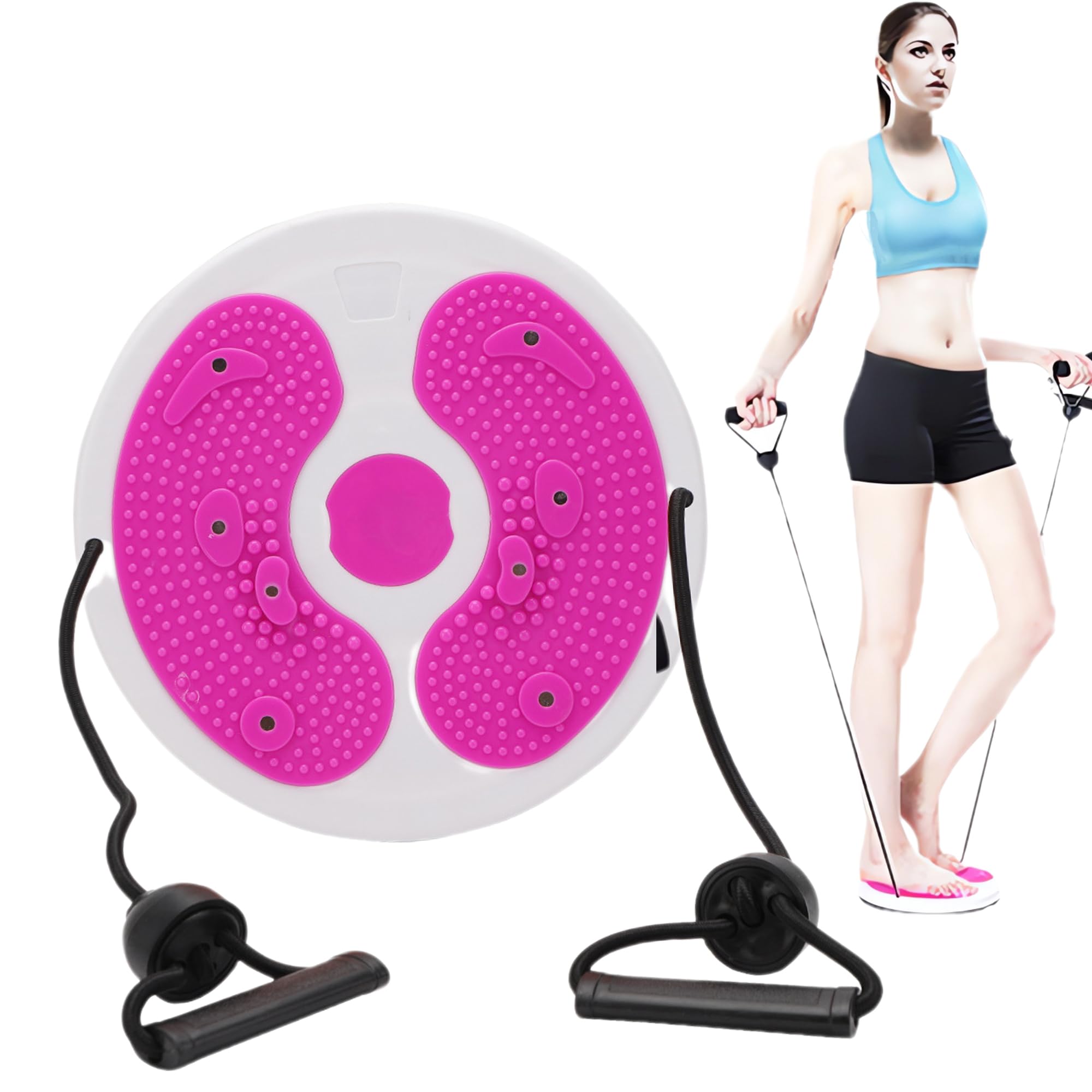 Esercizio Vita Torsione Disco - Rosa 1pc Twister Board Corpo Caviglia Aerobico Piede Fitness Magnete Balance Tavola Wist Board Risparmio Di Spazio E Facile Da Usare Massaggio
