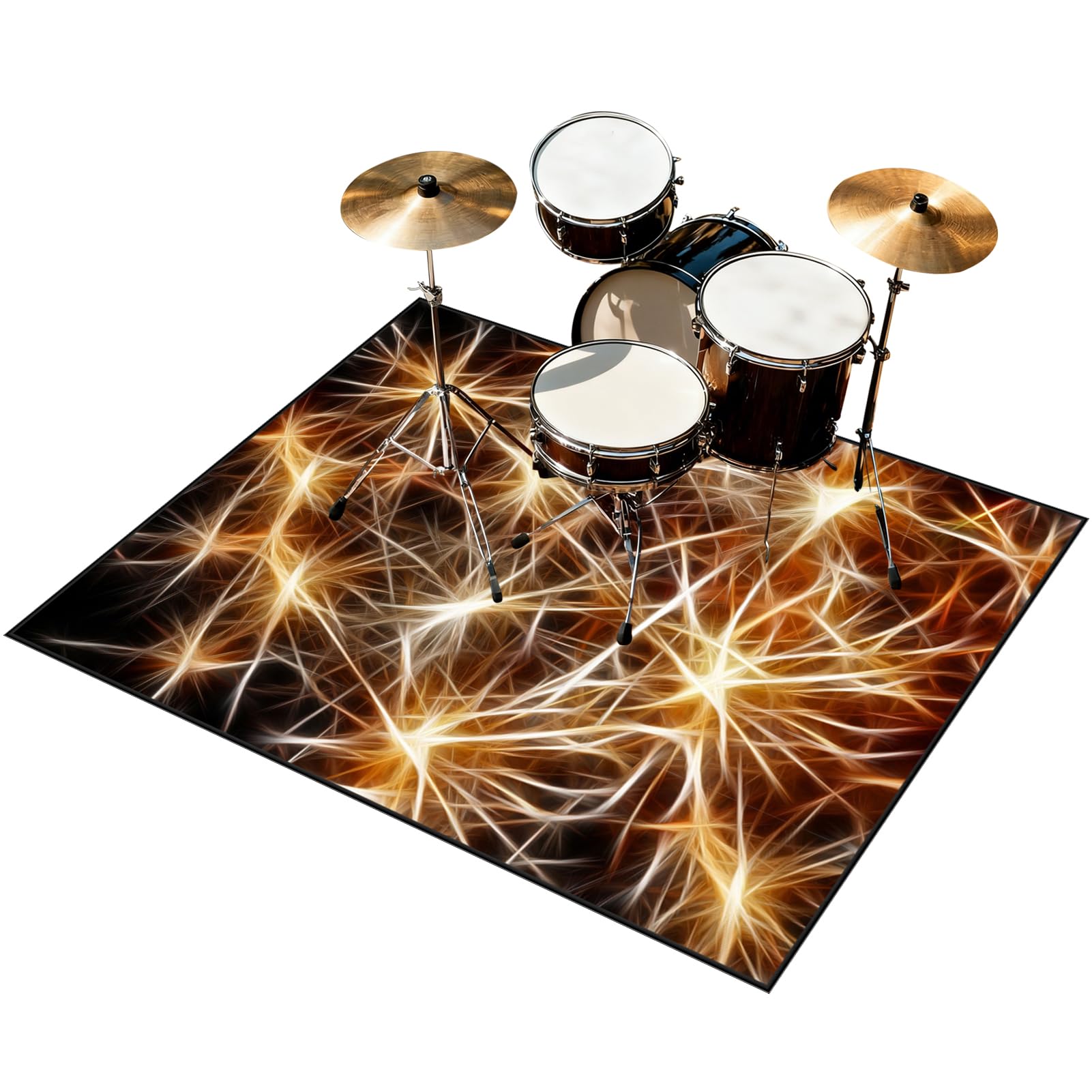 130 x 100 cm Bateria Elektroniczna Dywan Bęben Dźwiękoszczelny Antypoślizgowy Dywan Akustyczny Bateria Do Elektronicznych Baterii Bębnowych Pump Kit i innych instrumentów muzycznych