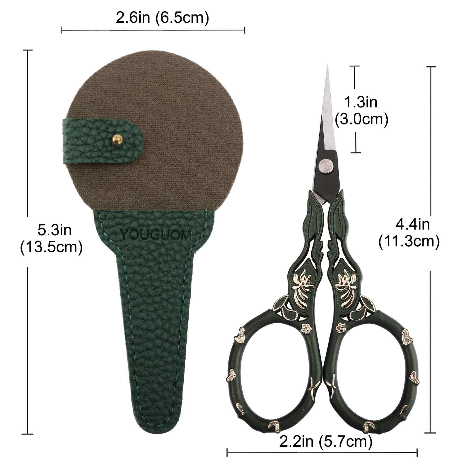 YOUGUOM Embroidery Scissors, Small Precision Sewing Scissor Sharp Pointed Tip Detail Shears for YOUGUOM Embroidery Scissors, Small Precision Sewing Scissor Sharp Pointed Tip Detail Shears for