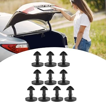 10Pack Replacement Bumper Tow Eye Cover Clips For Sport Discovery 3 4 Rear Bumper Tow Eye Cover Fastener Clip DYR500010 Auto Bumper Retainer