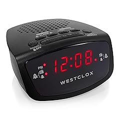 Westclox Dual Alarm Clock Radio 0 . 6 " Red LED Display, FM Radio with 20 Presets, Adjustable Westclox Dual Alarm Clock Radio 0 . 6 " Red LED Display, FM Radio with 20 Presets, Adjustable item