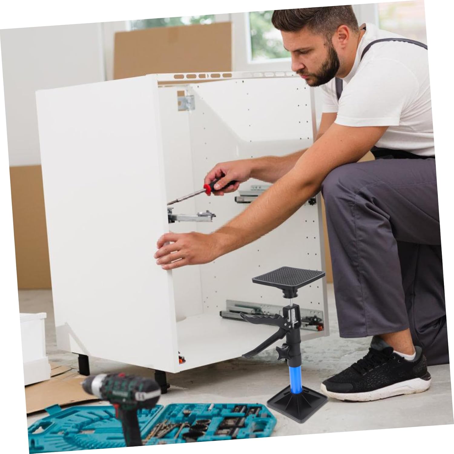 2pcs Adjustable Telescopic Support Rods Versatile Support Poles for Upper Cabinets Easy Installation for Bathroom Kitchen Height Adjustable Reliable Design