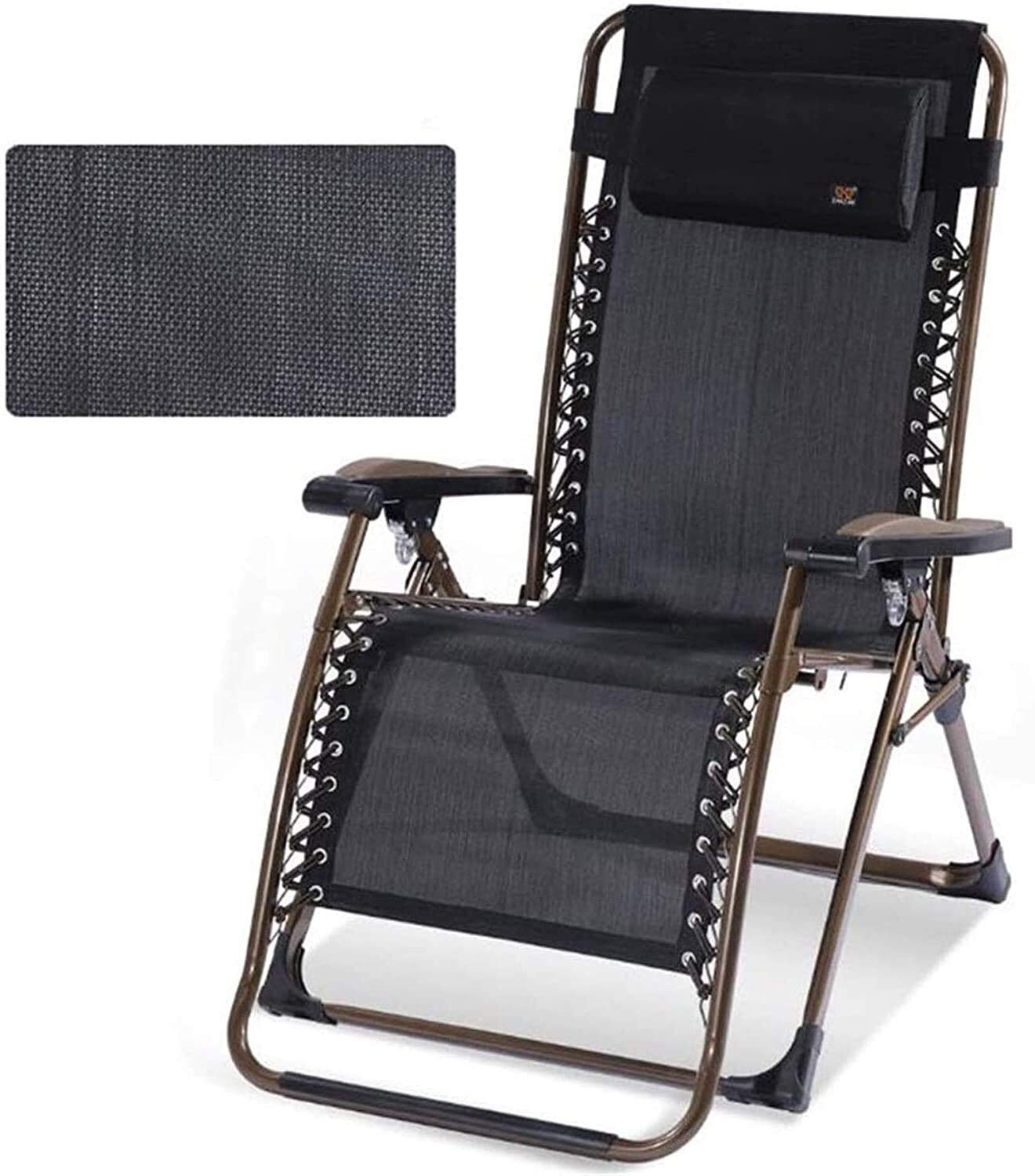 Chaise longue de jardin pliable xl en lot de 2 fauteuils inclinables pour terrasse