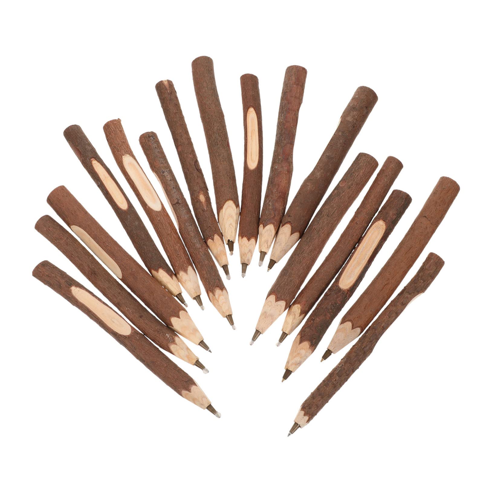 64 Pièces Stylo à bille Brindille stylo brindille rustique surligneur s vintage à écrire s bille crayon bille des s accessoire d'écriture en bois