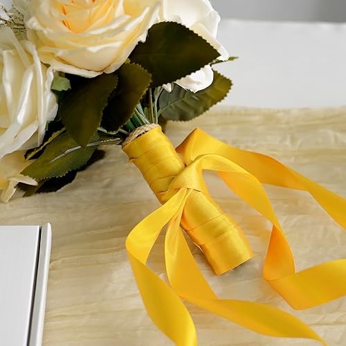 Vista 153 de MEEDEE Orange Satin Ribbon - 1.5 inch Double Faced Satin Ribbon, 50 Yards - Neon Tangerine - For Christmas, Thanksgiving, Halloween, Weddings