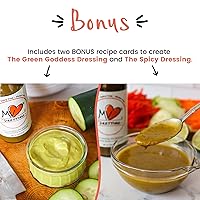 Vista 5 de MV The Dressing - Balsamic Vinaigrette Mediterranean Diet Salad Dressing, Dipping Sauce & Marinade - Gluten-Free, Dairy-Free & Vegan, 8 fl. Oz