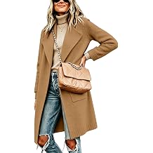 Women's Long Dressy Cardigan Sweaters Fall Winter Cozy Knit Jacket Outfits 2026 Trendy Trench Coats with Pocket