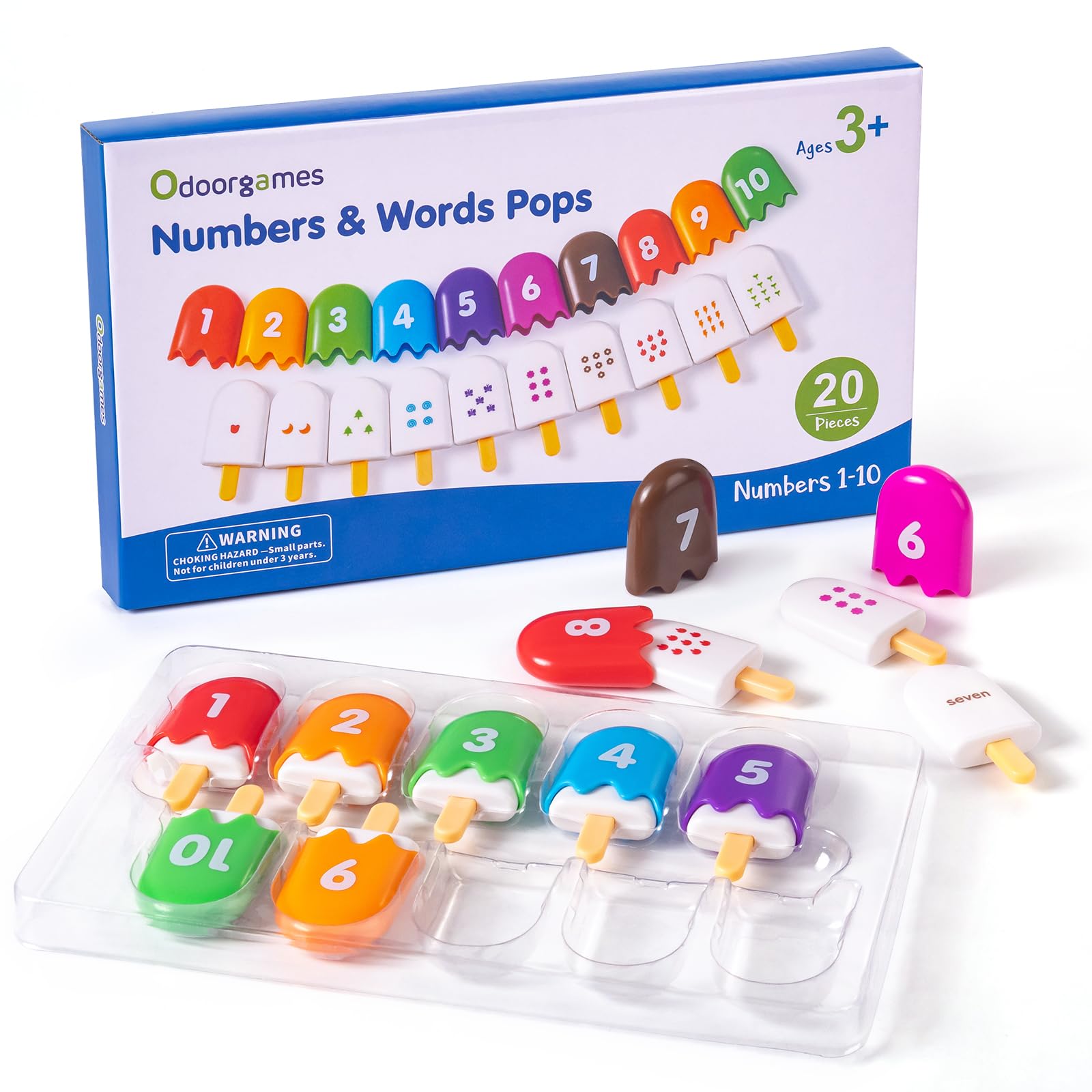 Amazon.com : Odoorgames Mini Number Pops 1-10 – Fun Number