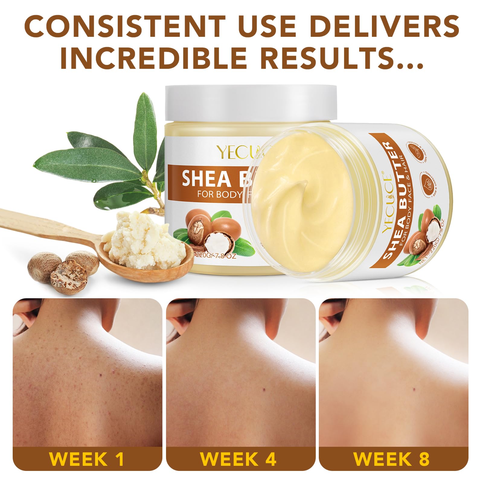 Shea Butter Organic, 220g - Image 4