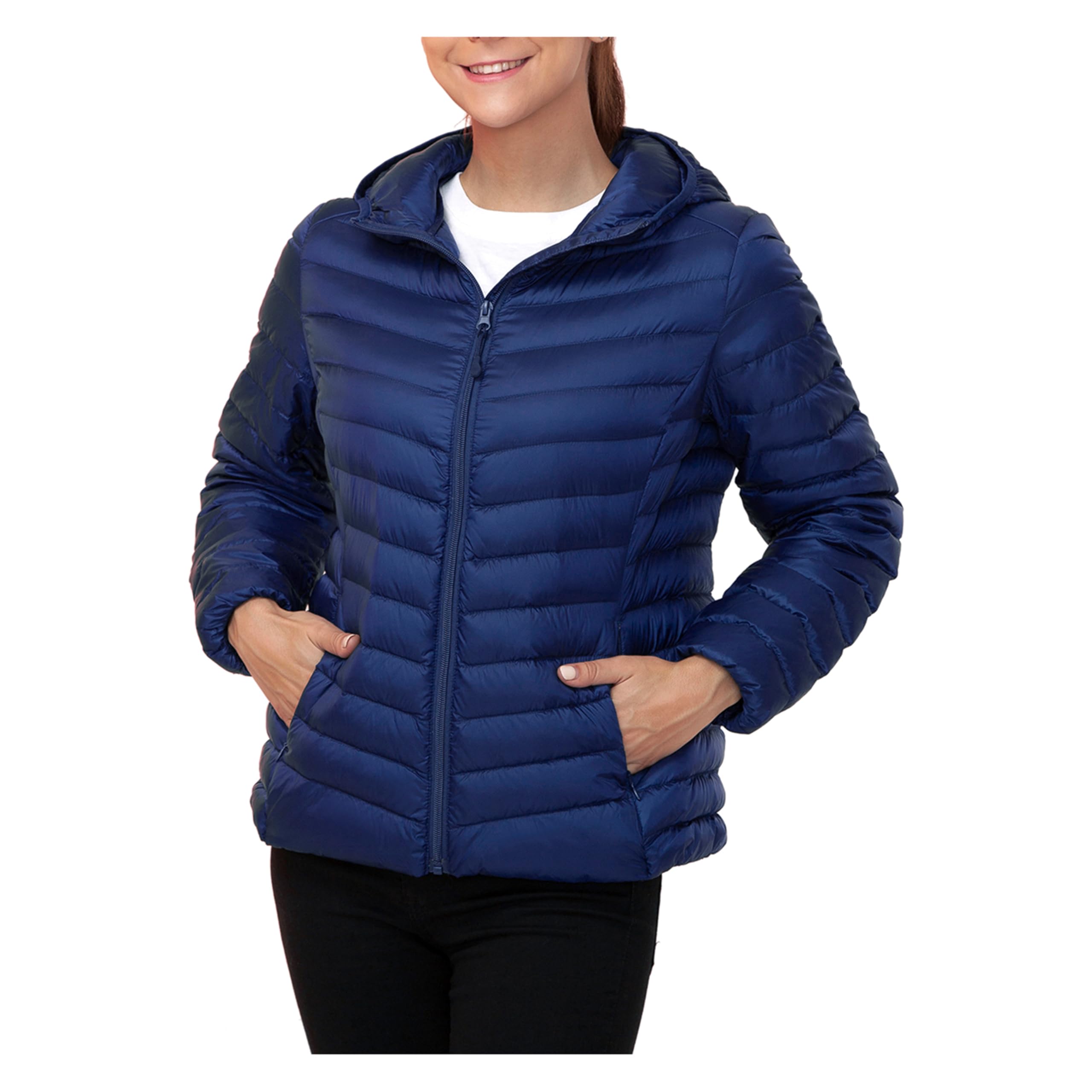 Rokka&RollaWomen's Lightweight Packable Down Puffer Jacket Coat