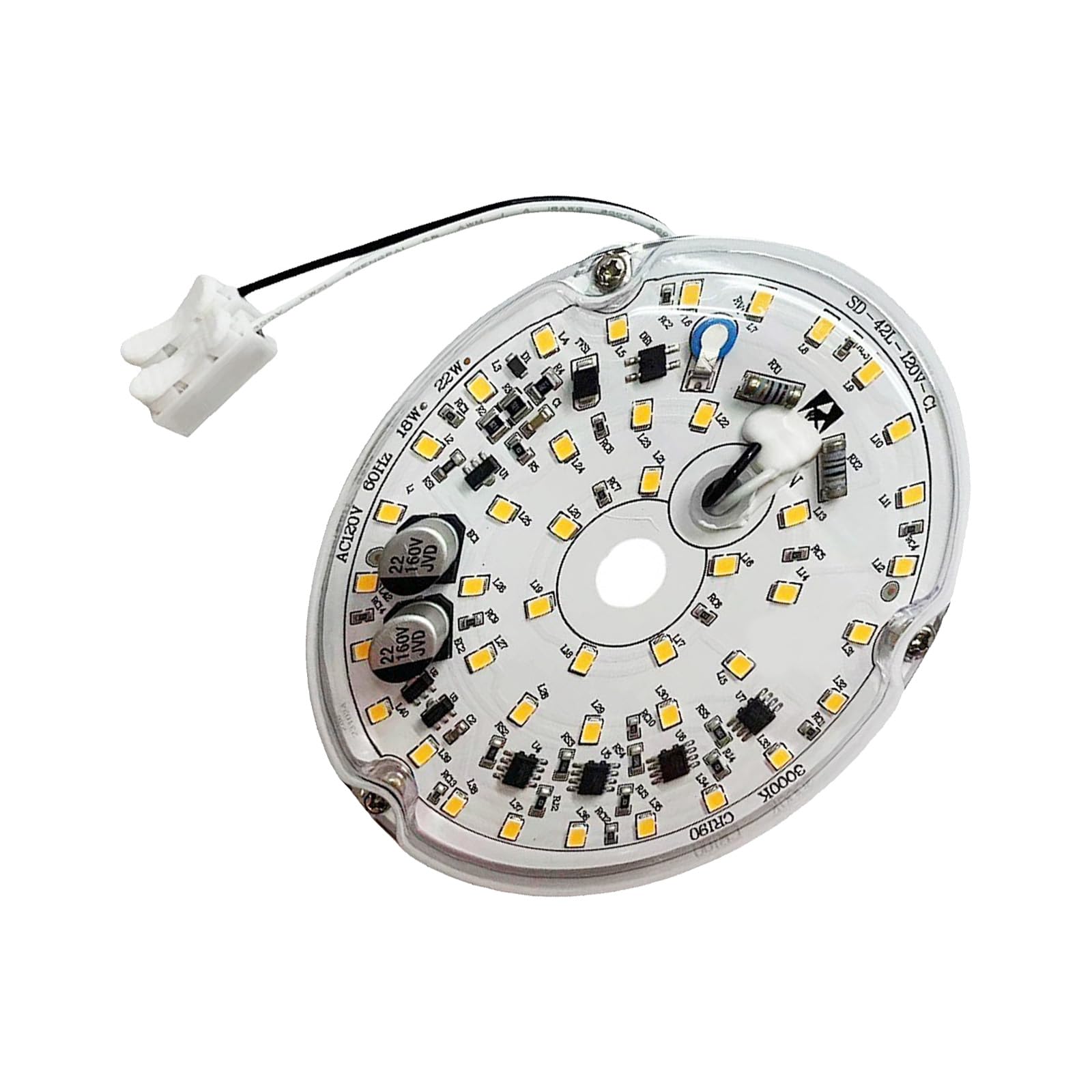 YROHGKPN 120V 18W LED Ceiling Fan Light Dimmable LED Retrofits Light Board Panel Ceiling Flush Replacement Panel Enduring Dimmable Retrofits Board