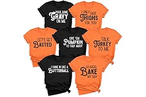 Thanksgiving T Shirts for Family, Funny Group Saying Printed Shirts, Thanksgiving Puns...