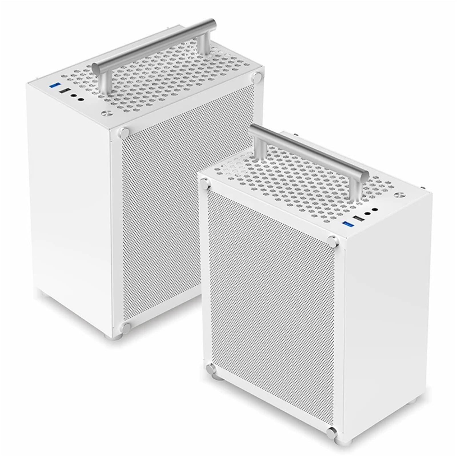 T40 Mini ITX czarna obudowa 7L obudowa komputera do gier kompaktowa przezroczysta PC obsługa SFX PSU/70 mm chłodnica/GPU 206 mm