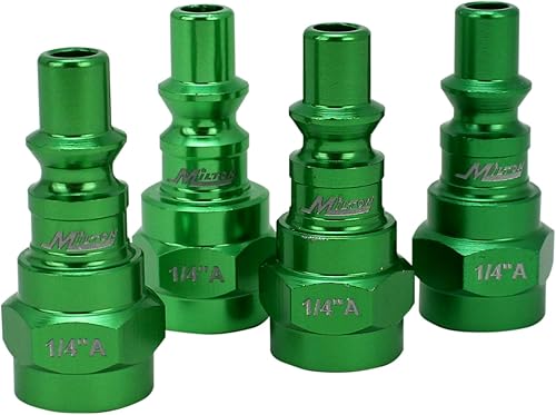 Miniatura 5 de Milton ColorFit - Juego de acoplador y enchufe (14 piezas) (14 NPT verde, S-314AKIT)