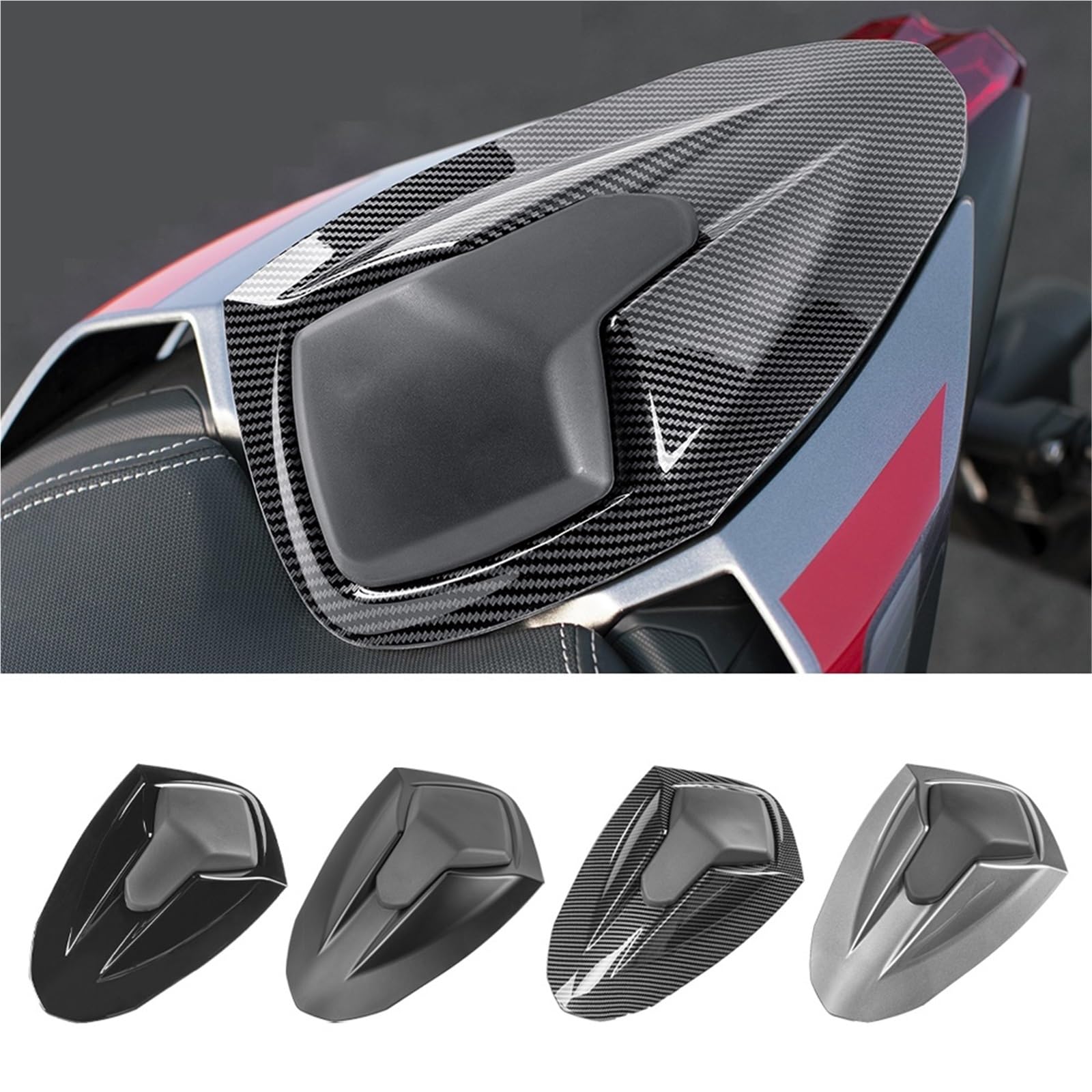 Winglets spojler Pasuje do Triumph Street Triple RS 765 2020-2023 2022 Akcesoria motocyklowe Osłona tylna(Carbon Fiber Look)