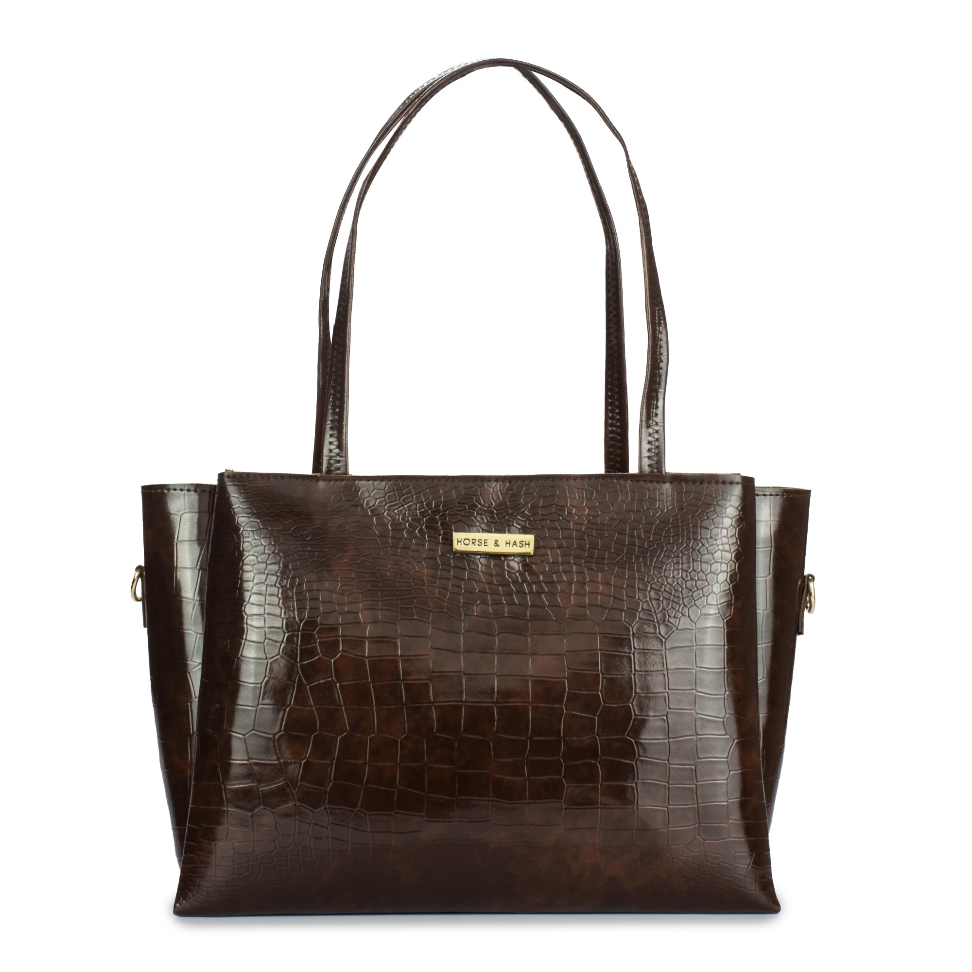 Croco Pattern Tote Bags For Womens and Girls Shoulder Bag Extra Spacious-image-41