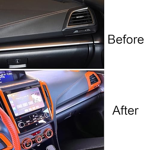 Miniatura 2 de Cubierta de salida de aire acondicionado frontal para Subaru Crosstrek Impreza Sport Limited Premium 2018 2019 2020 2021 2022, naranja