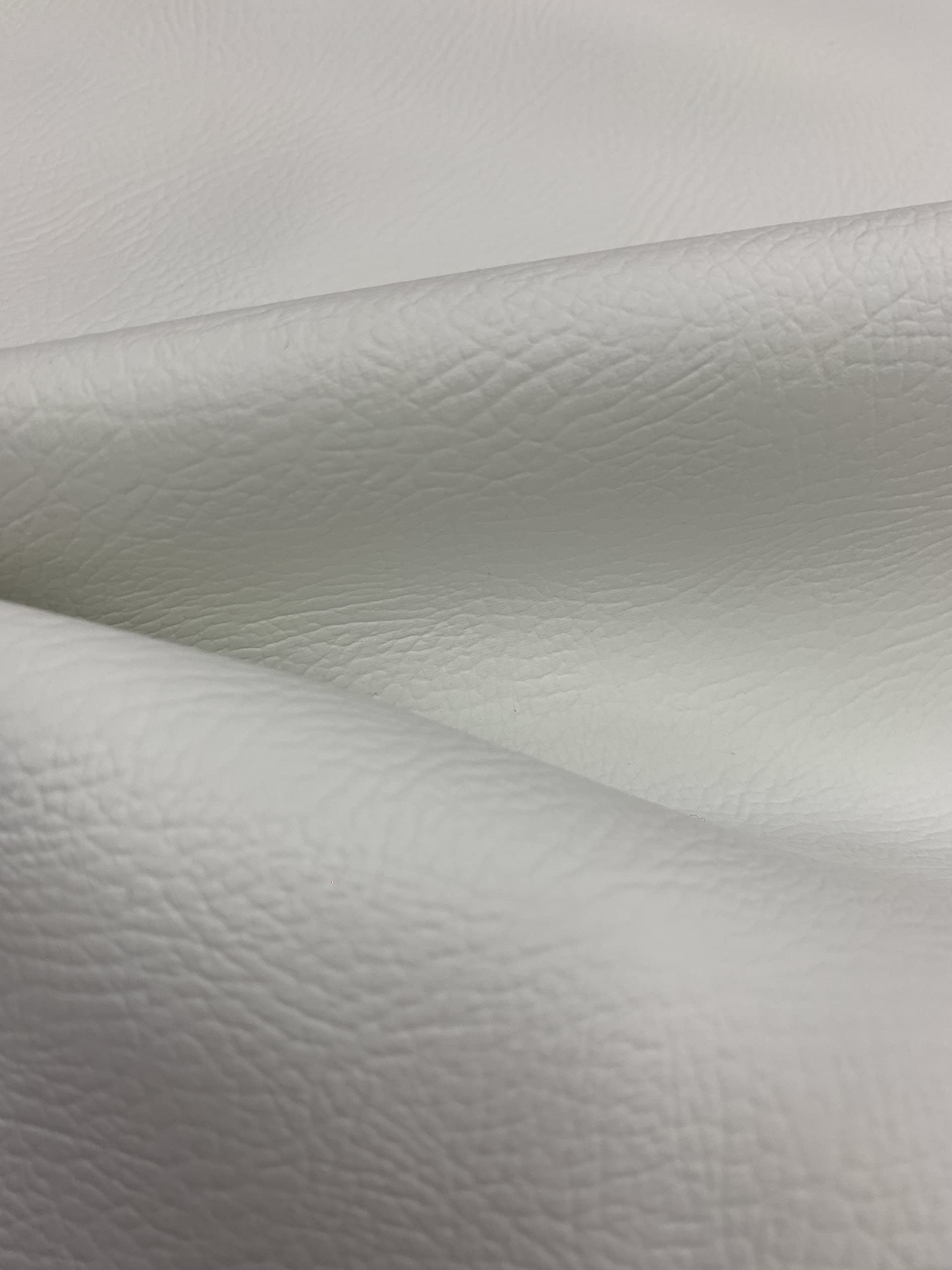 Eu Fabrics White 1 Meter X 140Cm Flame Retardant Catalan Leatherette Fabric Textured Upholstery Booths Seating (White 1 Meter X 140Cm)