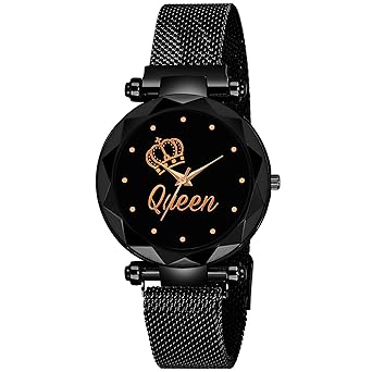 CERO Analogue Queen Dial Luxury Magnetic Strap Girls and Woman's Wrist Watches