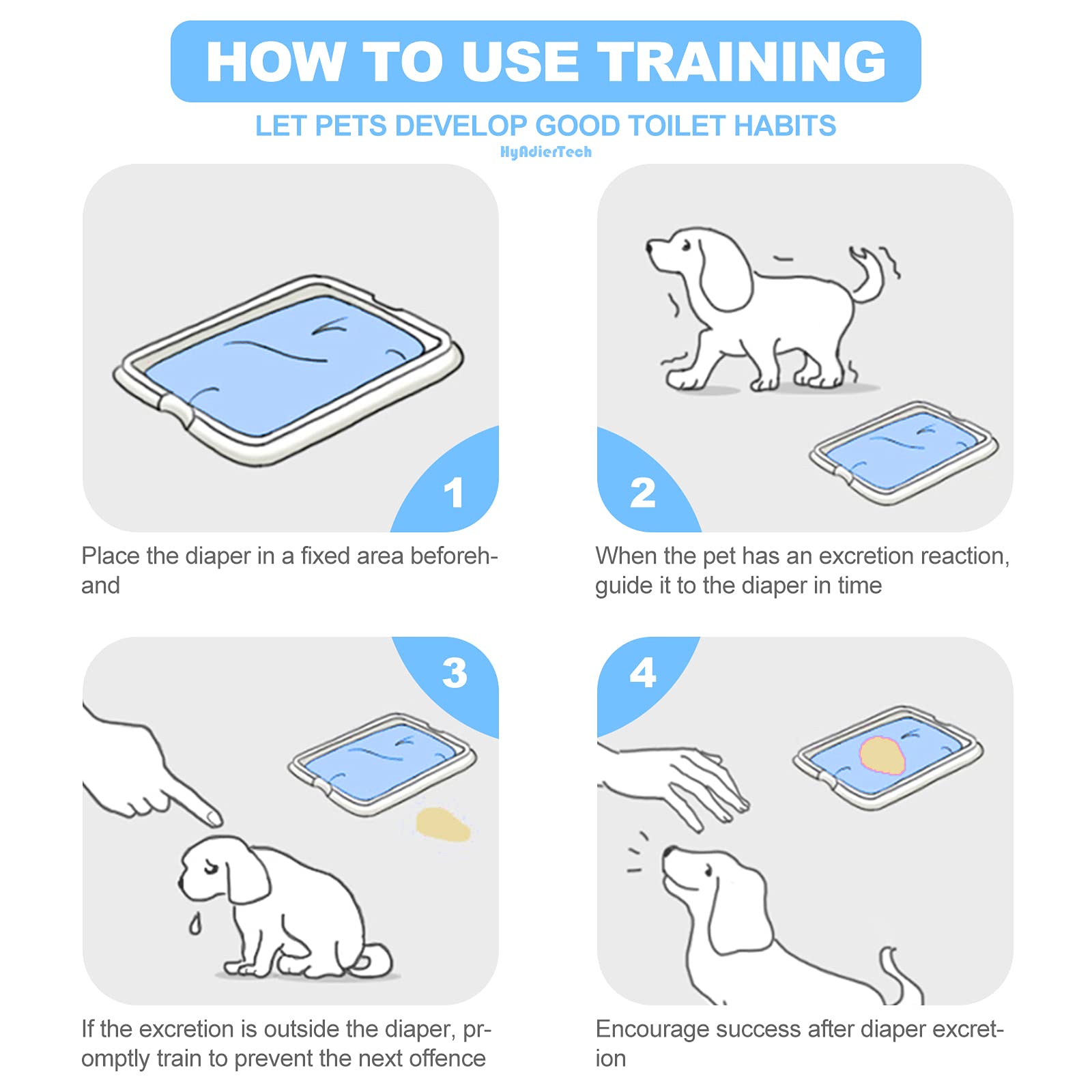 100 Stück Hunde Toilettenmatten - Saugstarke Trainingsunterlagen Für Welpen