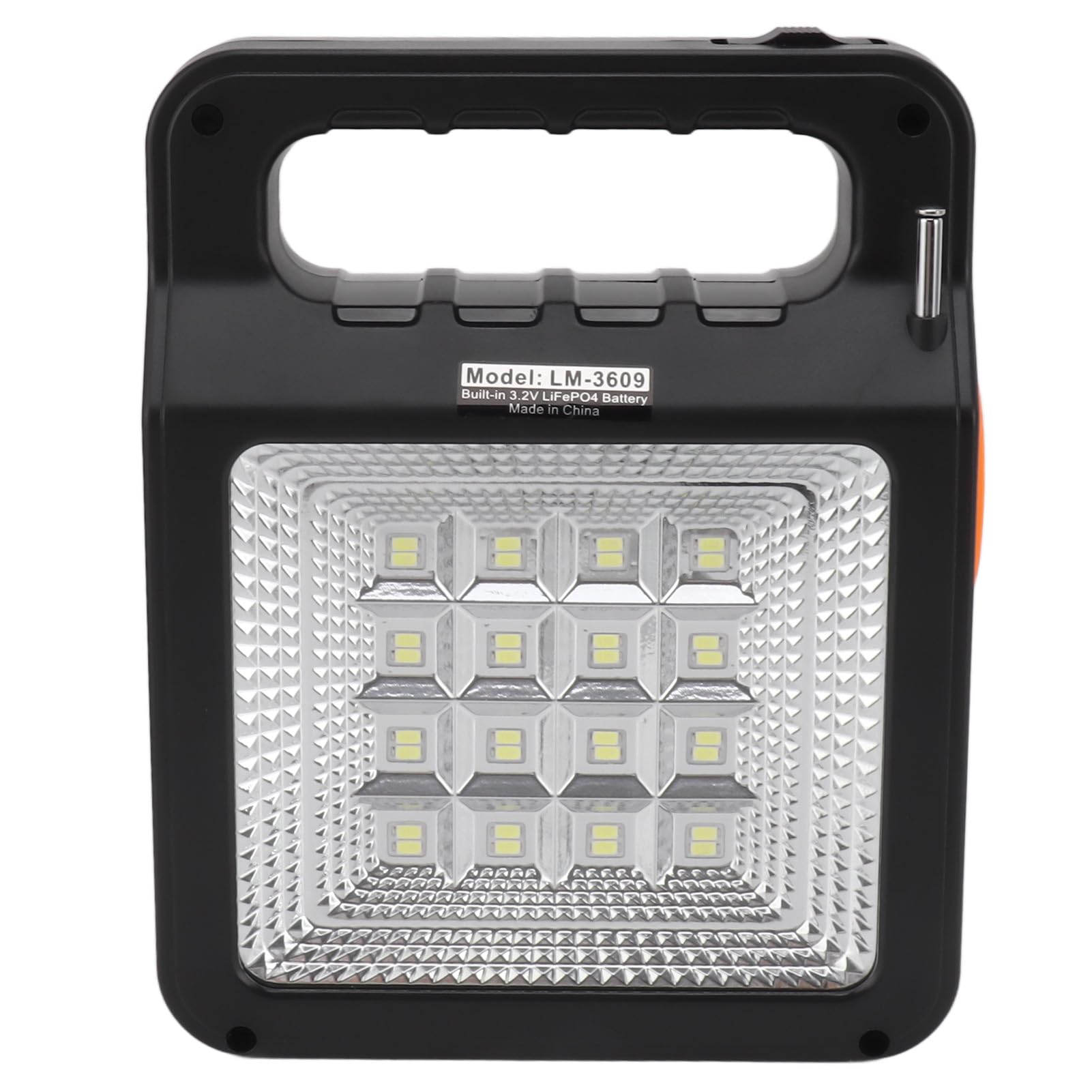 Station d'énergie portable solaire 6000mAh, générateur solaire avec lumière LED et Bluetooth, batterie externe pour camping, randonnée, urgence domestique, panneau solaire intégré