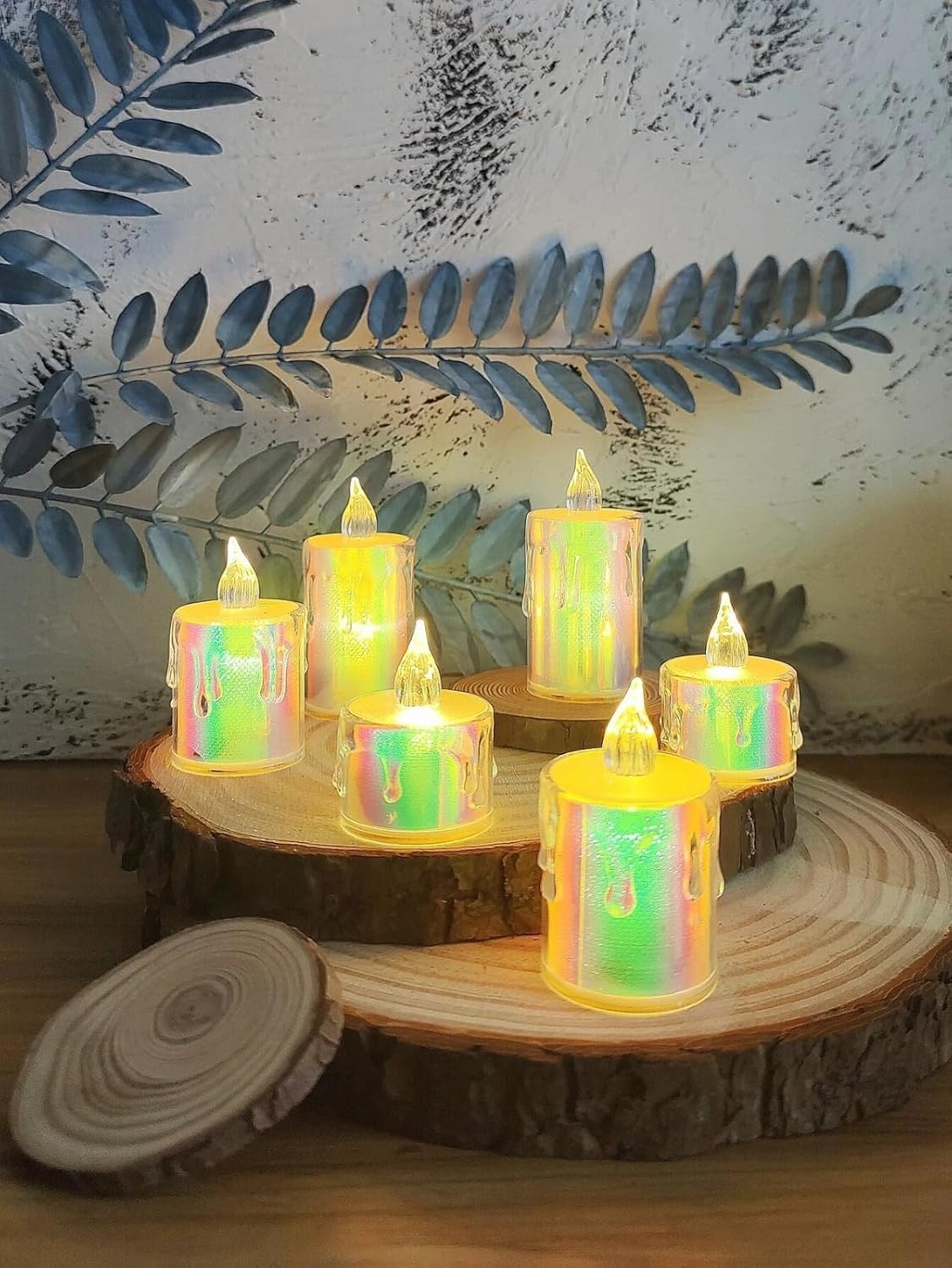 DREWIT STAR Multicolour Smokeless Candles Diva, Set of 6 1