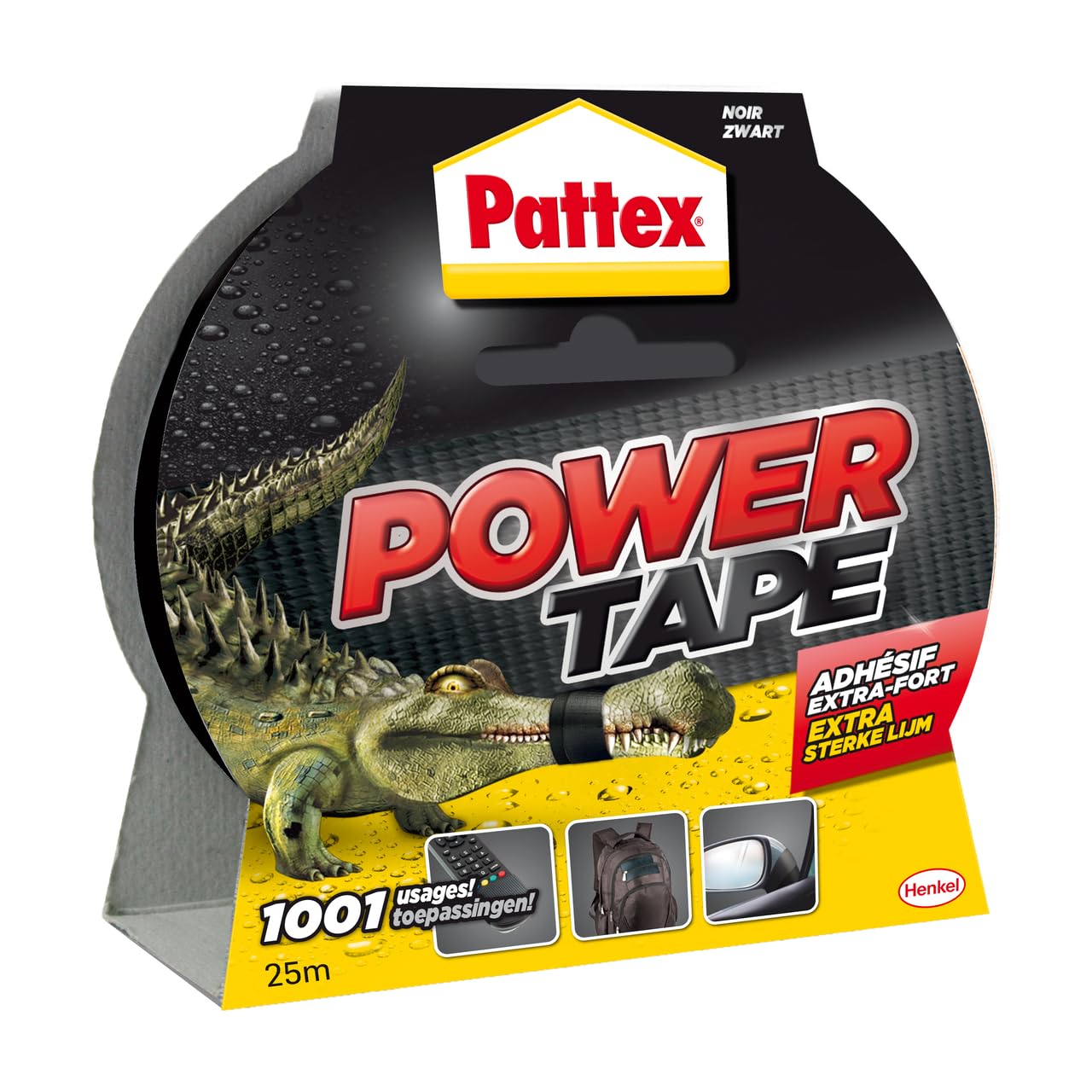 Pattex - Power Tape Black roll 25 Meters