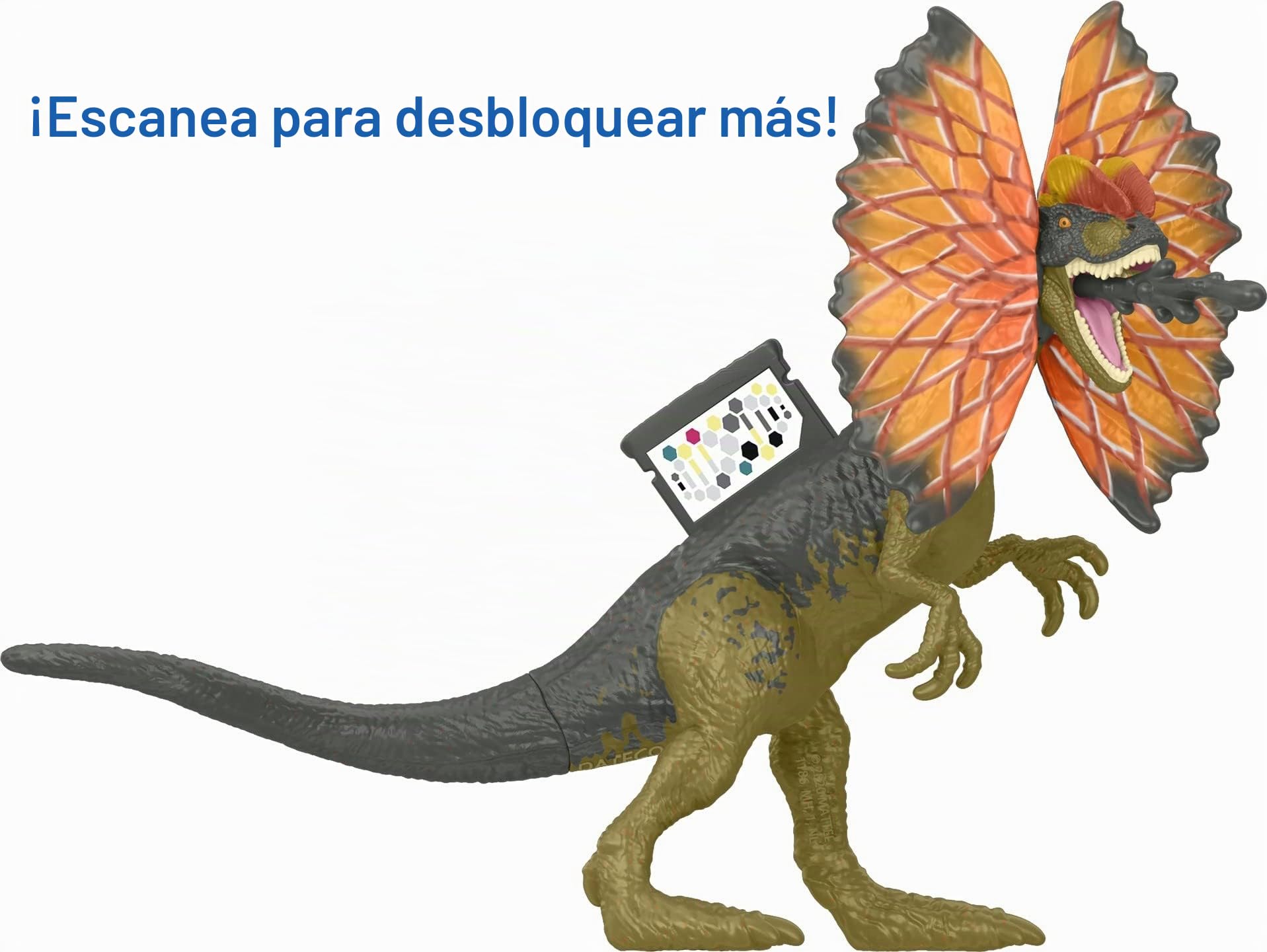 Jurassic World Dominion Claire y Dilophosaurus Human and Dino Pack con 2 figuras de acción y accesorios, juego de regalo de juguete y coleccionable