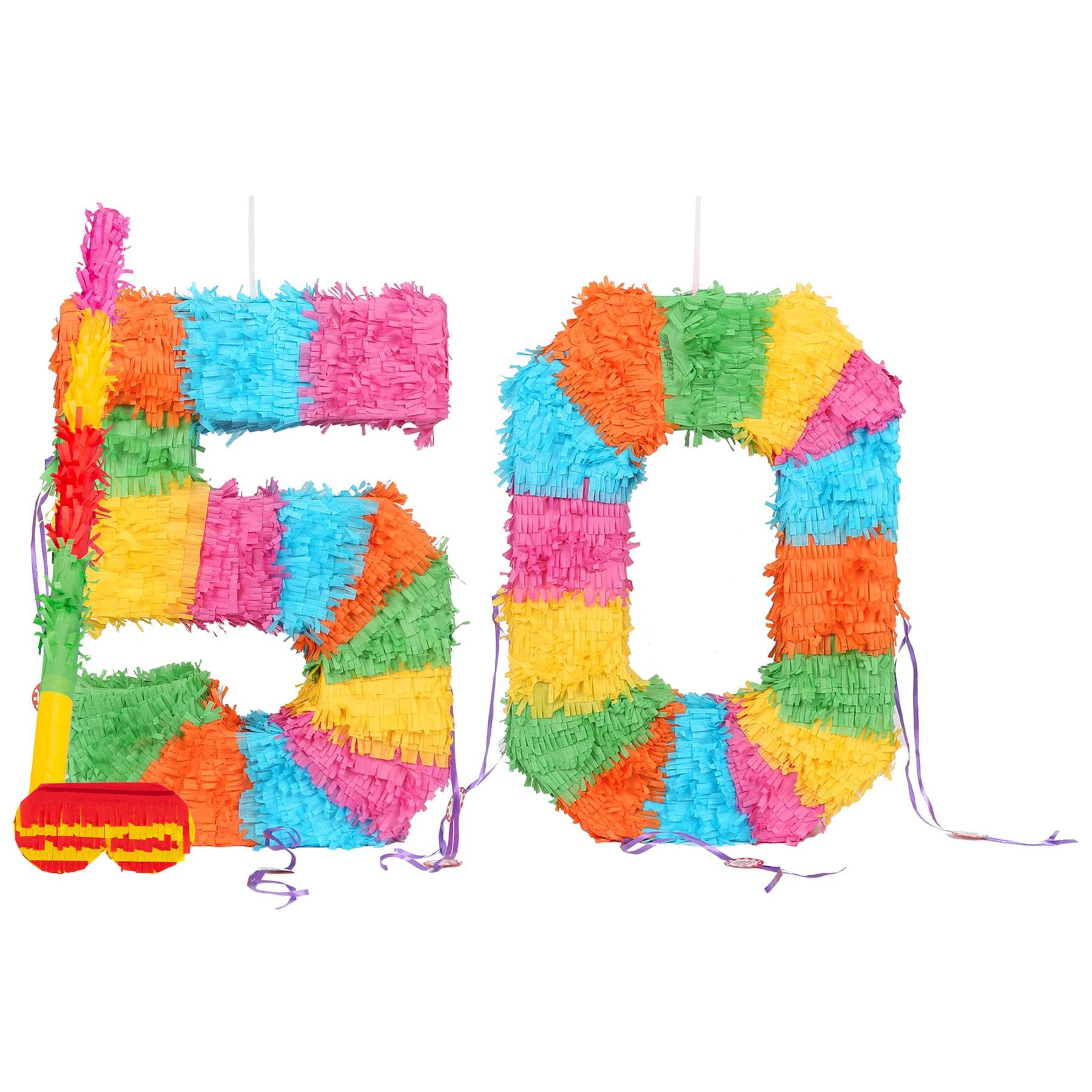 Fax Potato 90. Geburtstag Piñata Set – Ausklappbar Mit Stock & Augenbinde – 50 X 35 X 7,5 Cm – Perfekte Party-Attraktion